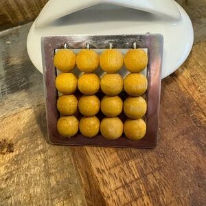 Vintage Aarikka Finland Silver and Wood Brooch